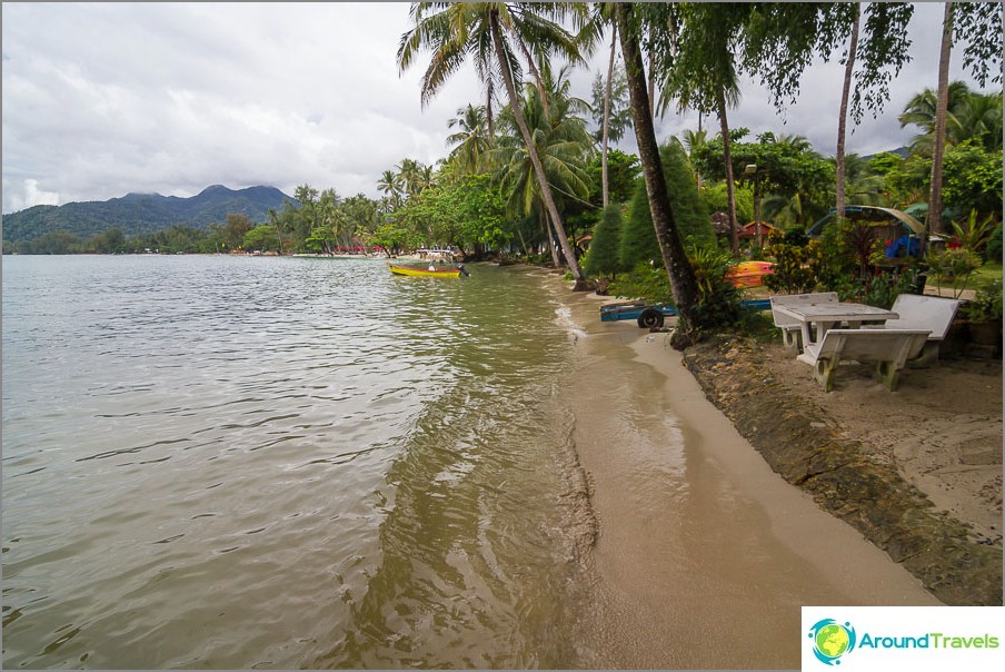 O final de Klong Prao perto de Chok Dee Resort