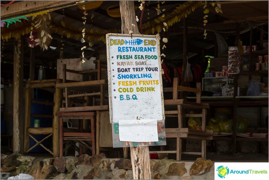 You can rent a kayak near the Dead End cafe