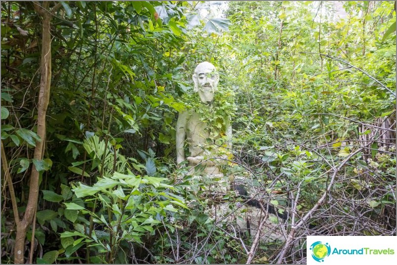 Samui Camp Bar - the best point on Koh Samui and scary Buddhas in the forest