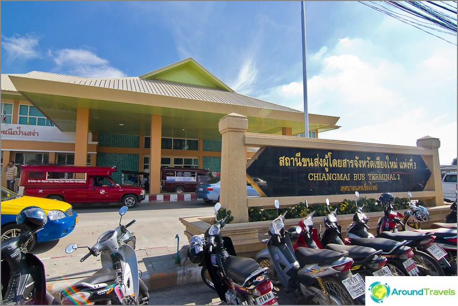 Arcade Bus Terminal - Nová budova autobusového nádraží v Chiang Mai