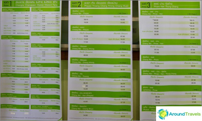 Green Bus Timetable