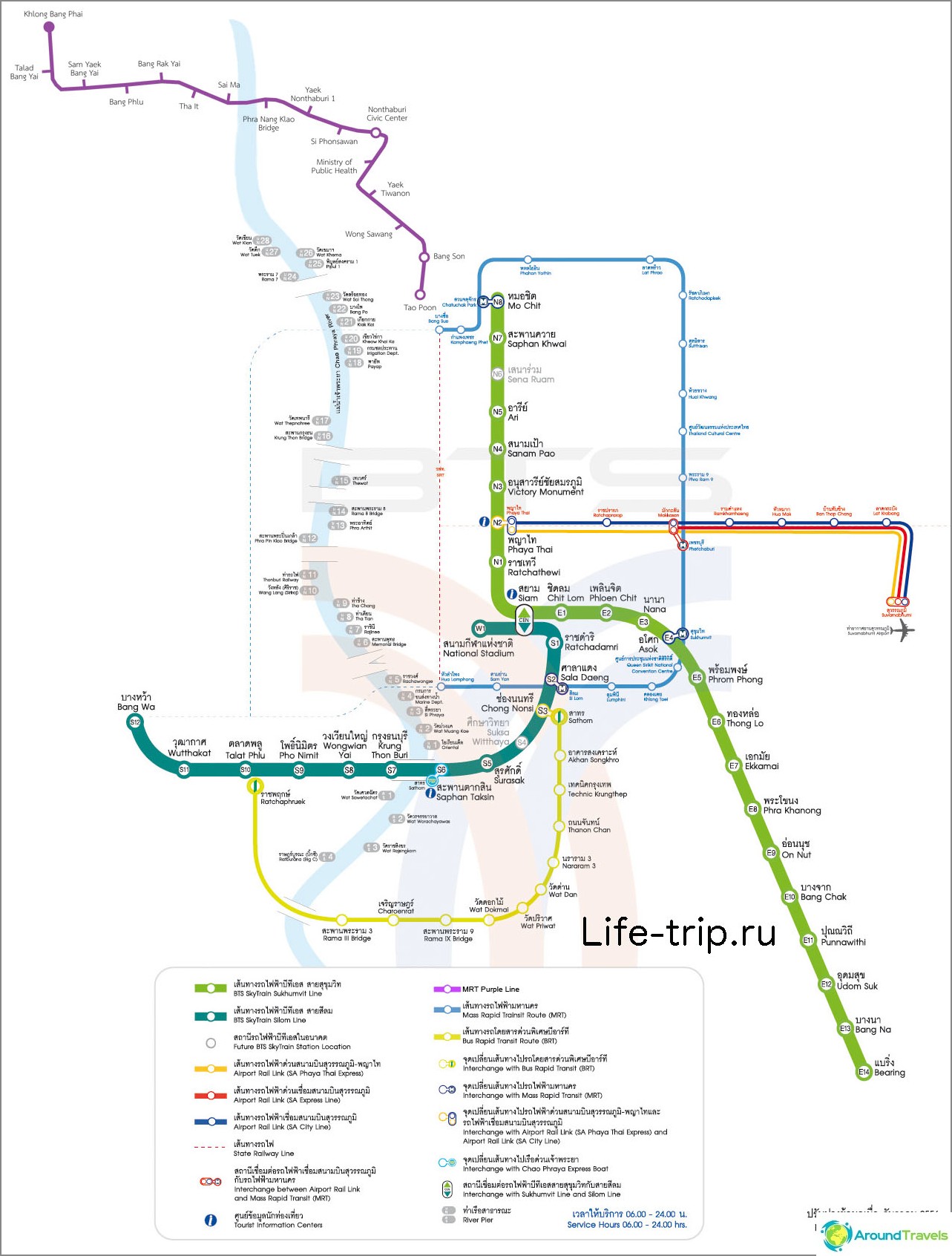 خريطة مترو بانكوك