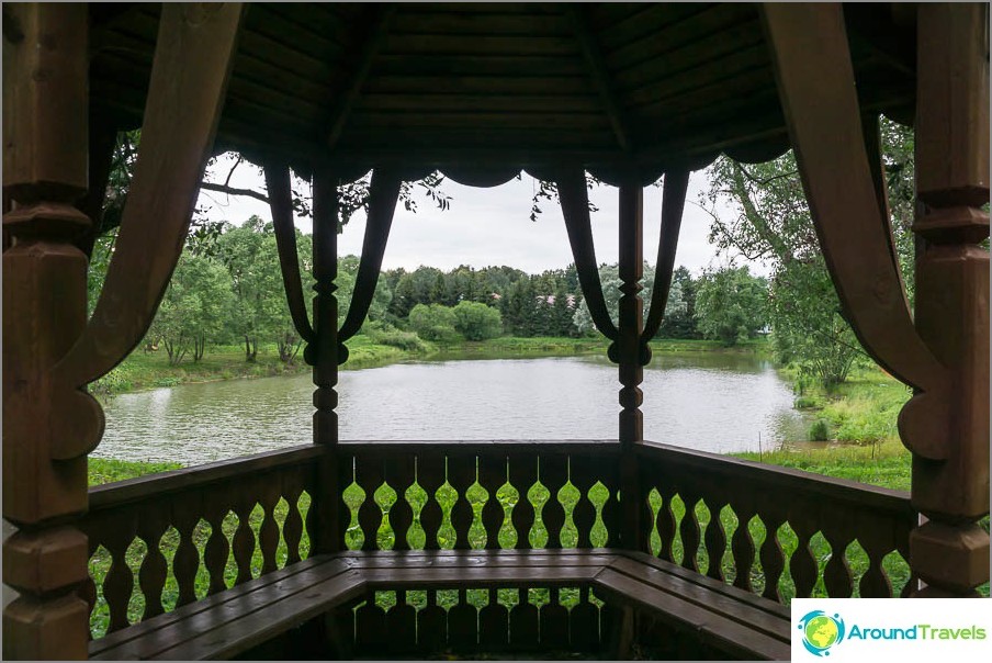 Gazebo overlooking the lake