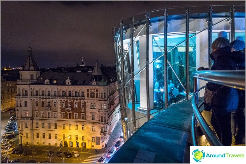 The Dancing House is a great observation deck in Prague