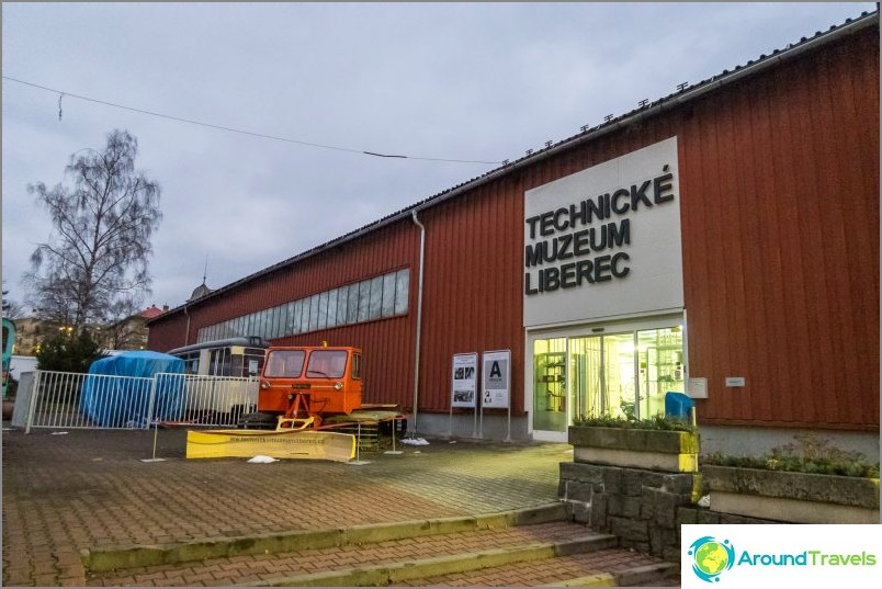 Liberec Technical Museum - old cars and steam locomotives