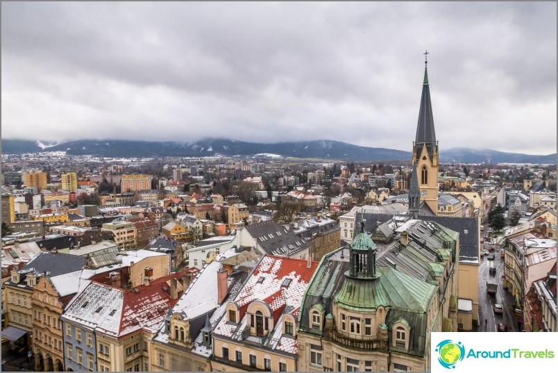 Byen Liberec i Tjekkiet