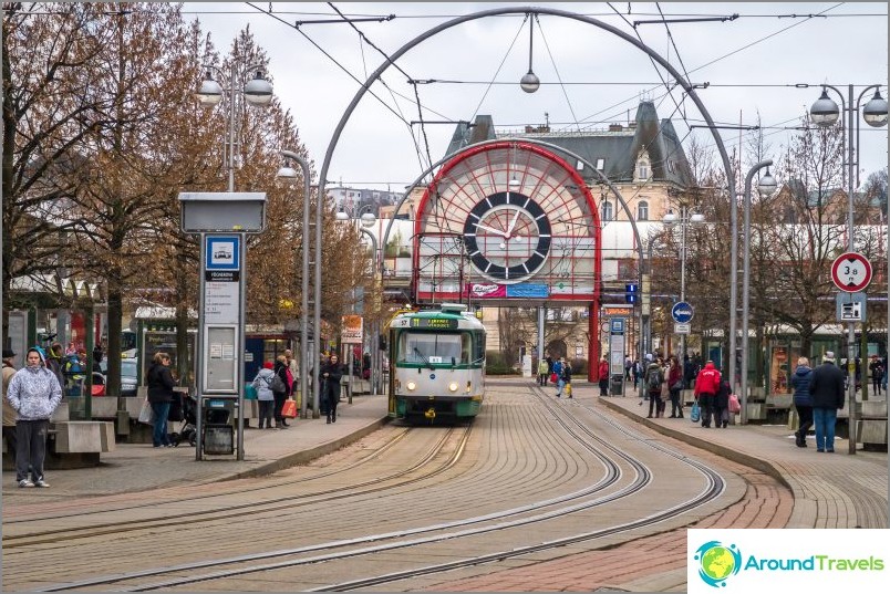 O principal transporte da cidade