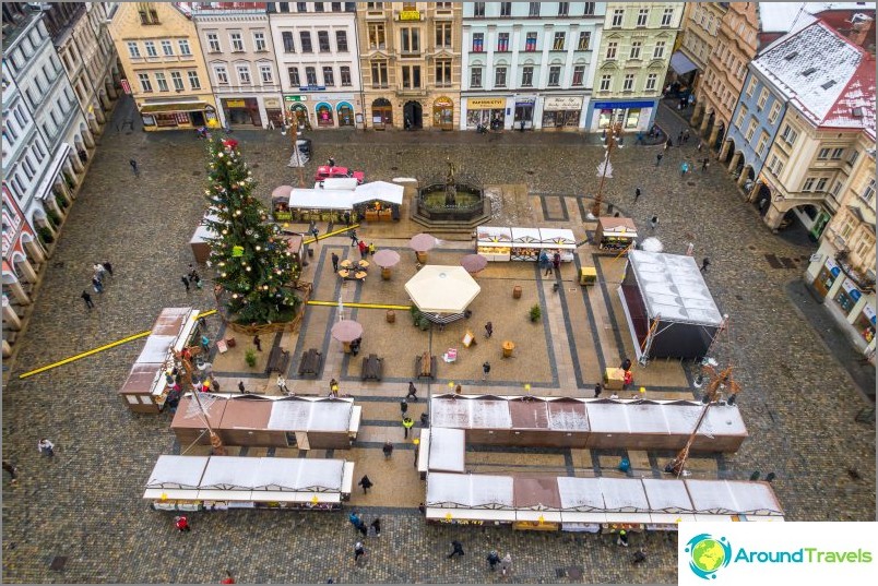 Town square, view from the town hall