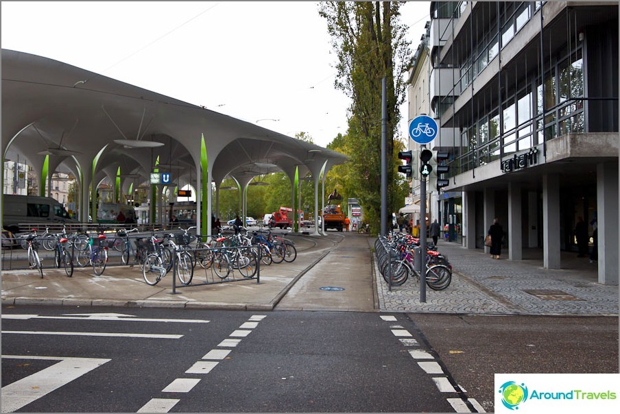 Pistes cyclables à Munich.