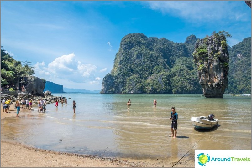 James Bond Island is both a rock and a large island on which I stand