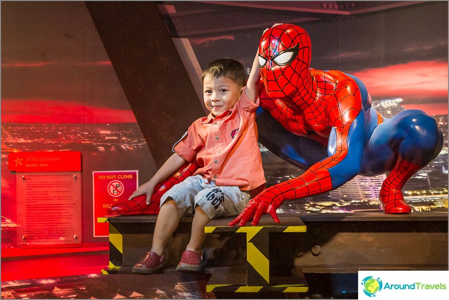 Spider-man comme en plastique