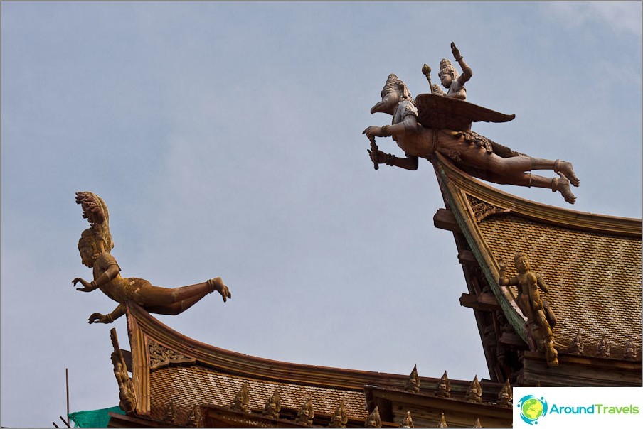 Templo de la Verdad - verdad de madera en Pattaya