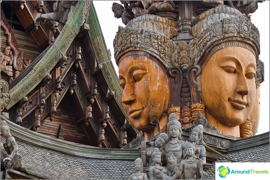 Templo de la Verdad - verdad de madera en Pattaya