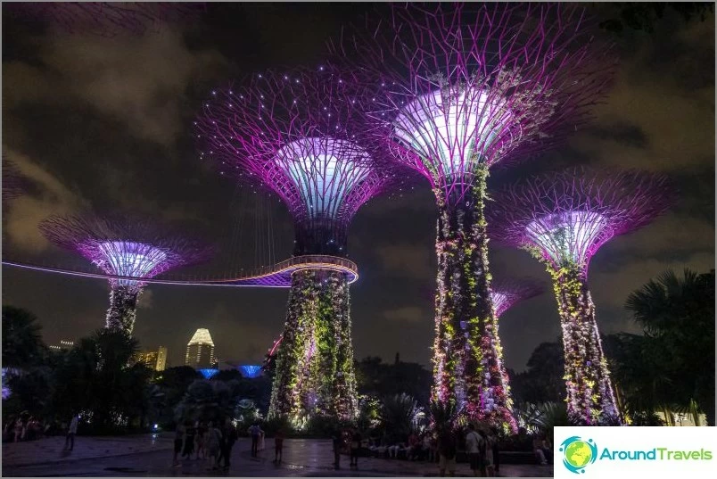 Lysshow med trær fra Avatar i Singapore - en må se!