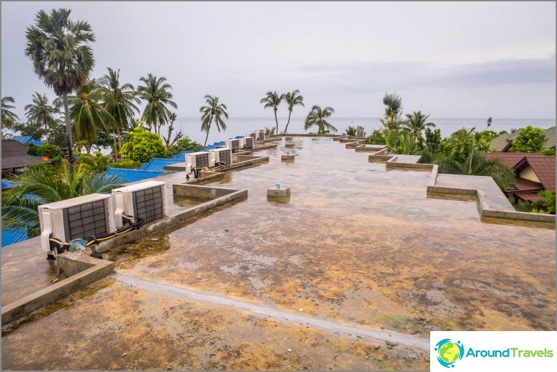 View from the roof towards the sea