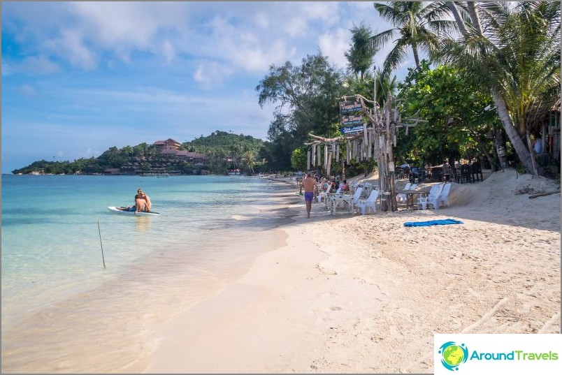 Haad Yao Beach in fine weather, right next to the hotel