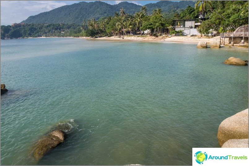 Plage de Leela, vue depuis le pont