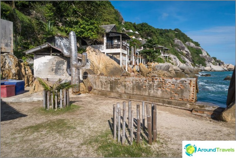 Phangan deniz feneri - techno partileri, bar ve bungalov