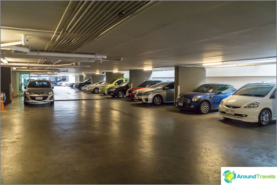 Parking was included in our rental price