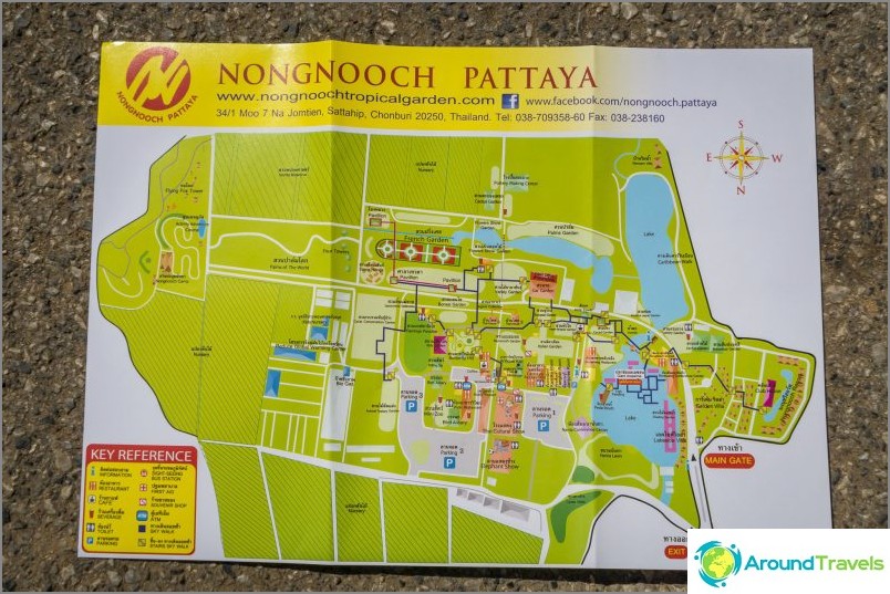 Mappa di Nong Nooch