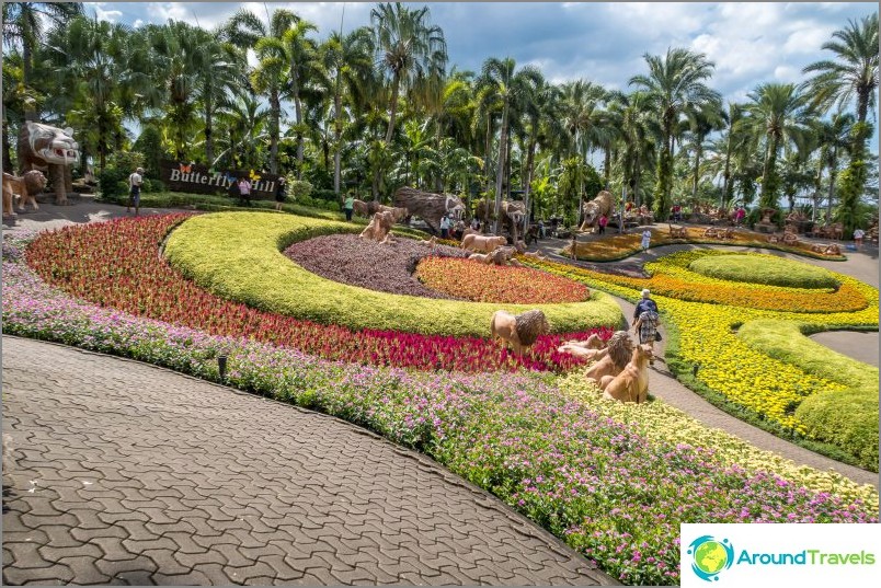Nong Nooch Tropical Park i Pattaya - huvudattraktionen