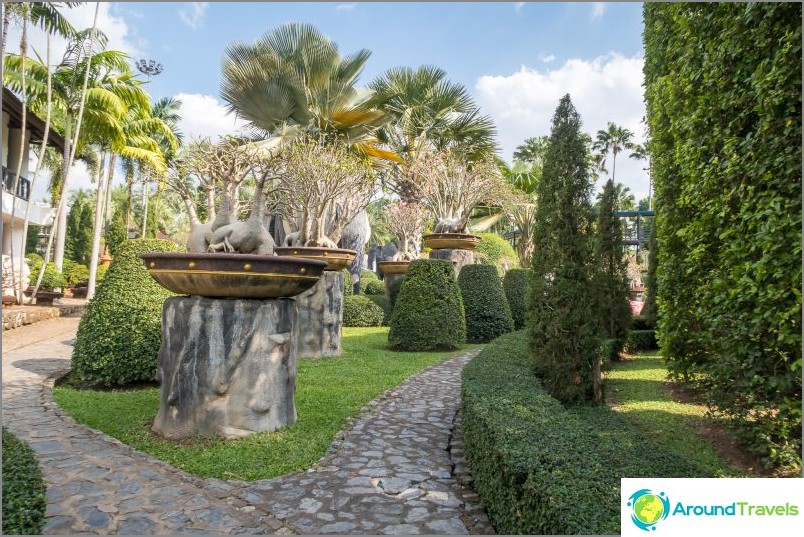 Nong Nooch trópusi park Pattayában - a fő attrakció