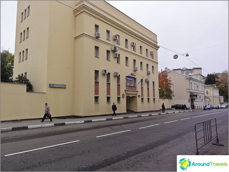 Consulate building of Thailand in Moscow