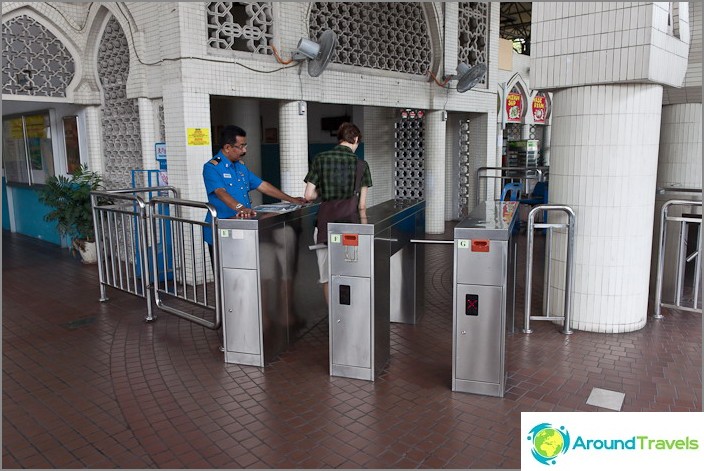 Turnstiles at KTM Komuter Station