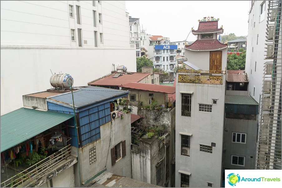 Views from the window to Hanoi