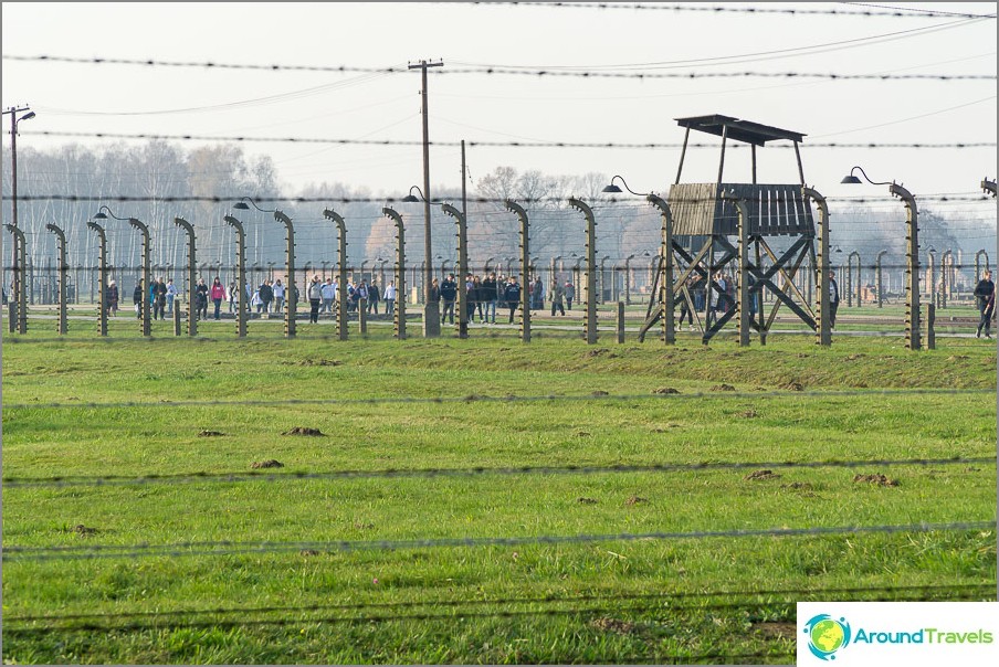 Auschwitz-Birkenau hatalmas területtel rendelkezik