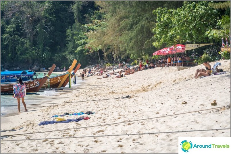 Long Beach on Phi Phi Don is a standard tourist beach