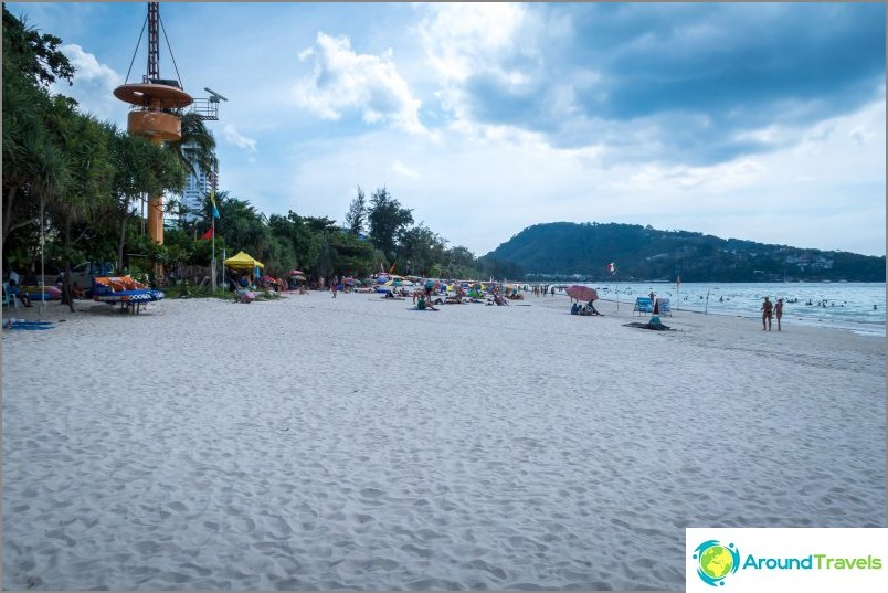 Praia de Patong em Phuket - a mais barulhenta