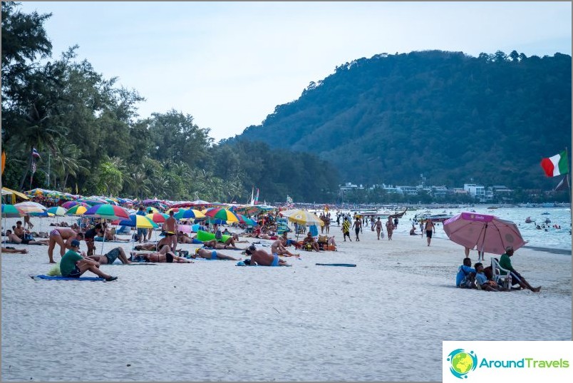 Patong Beach in Phuket is the noisiest