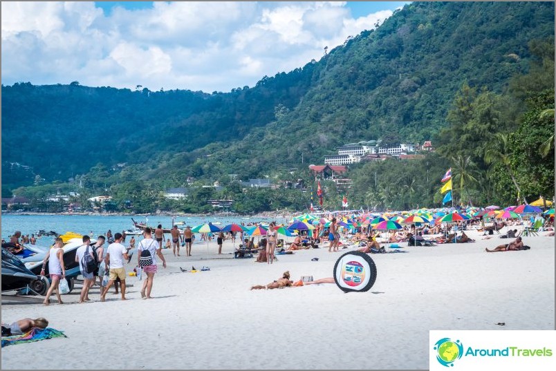 Patong beach, central part