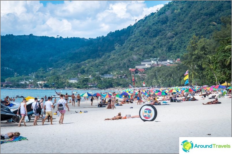 Praia de Patong, central