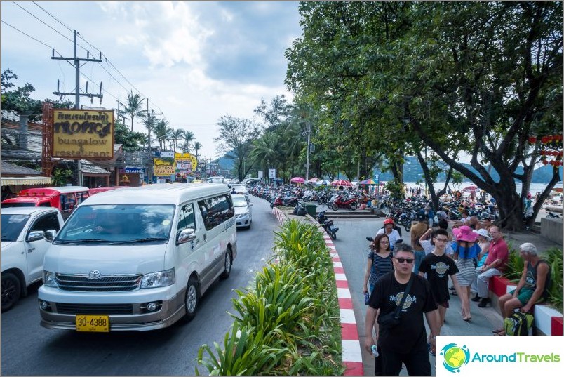 Patong Beach i Phuket - den støjende