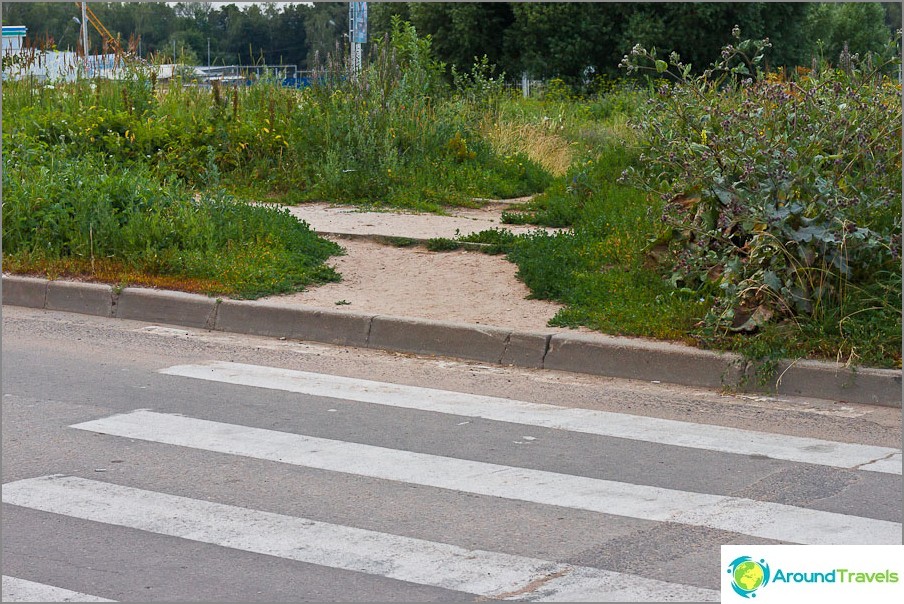 There were no exits near pedestrian crossings