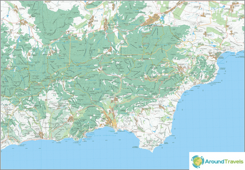 クリミアルート「山から海へ」+ヒントと地図