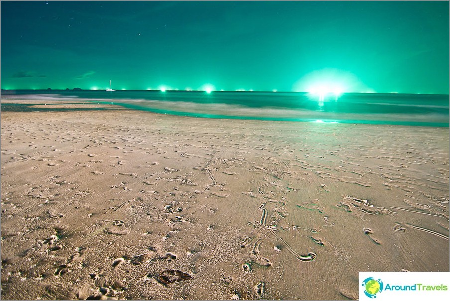 Space landscape on Koh Chang island in Thailand