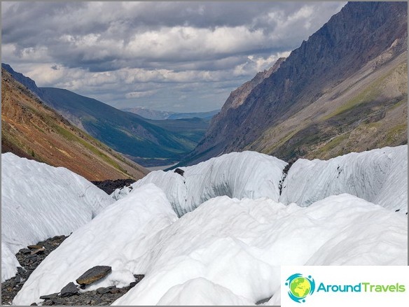 Montagne de l'Altaï. Glacier Maash. photo Boris Volchek.