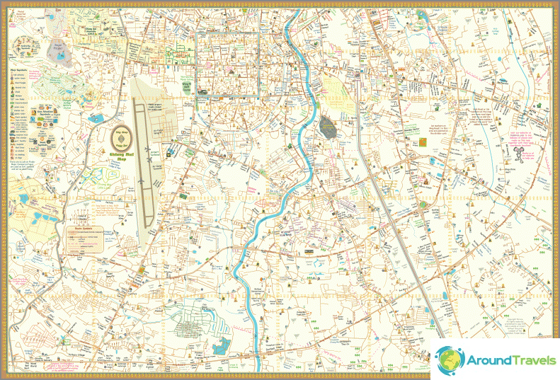 Map Chiang Mai south of city