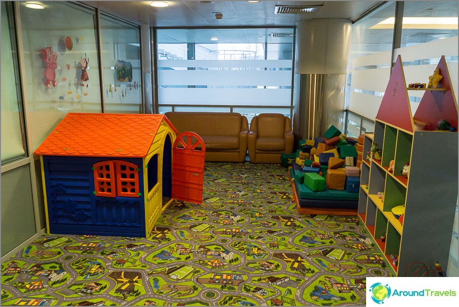 Playroom in the mother and child room at Sheremetyevo