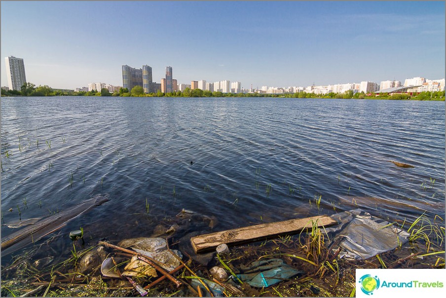 Only you can't swim and there is a lot of garbage.