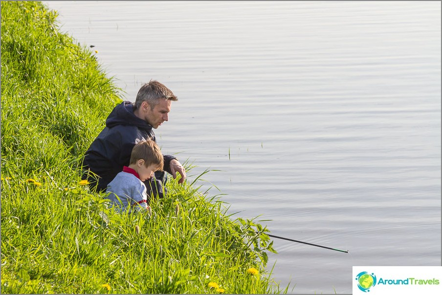 But you can also go fishing near the house.