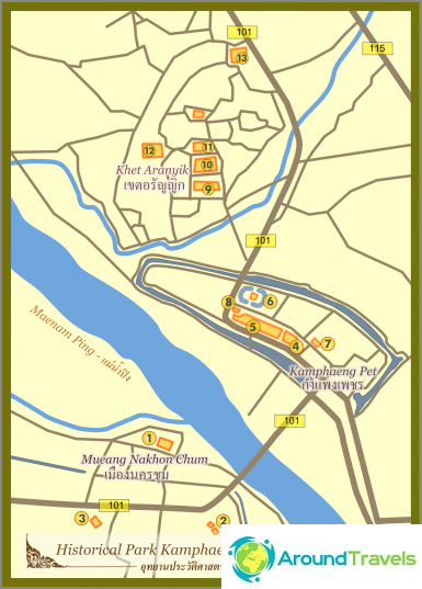 خريطة حديقة كامبينج بت التاريخية (قابلة للنقر)