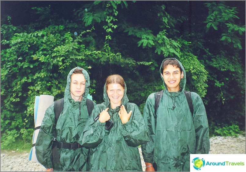 We went to Mount Tsygankov and got caught in a 5-hour downpour, raincoats did not save