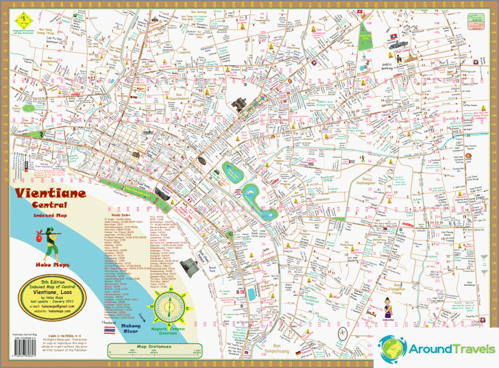 แผนที่หลักของนครหลวงเวียงจันทน์