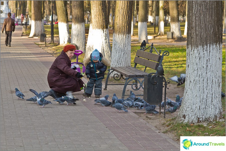 Mensen van Kaluga, groot en klein