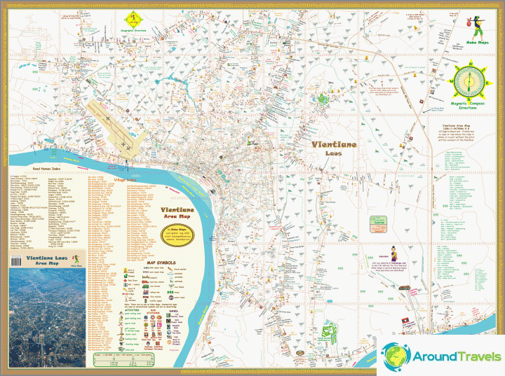 Map of the entire region with neighboring villages