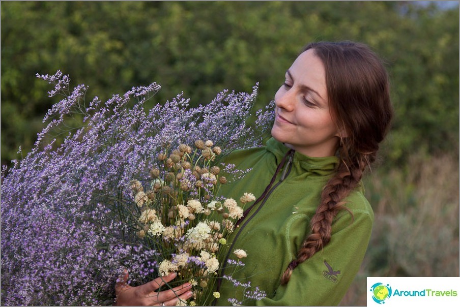 Bukett med villblomster